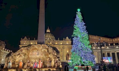 L’abete di Macra illumina il Natale di piazza San Pietro. Al Papa una lettera dai bimbi della valle