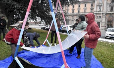 Cuneo, una nuova installazione artistica in piazzale della Libertà