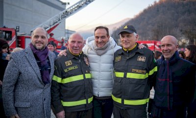 Inaugurata a Venasca la nuova caserma dei Vigili del Fuoco volontari 