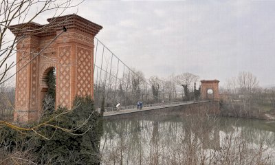 Sulla “Ciclovia tra Langhe e Roero” verrà ricostruito il ponte sospeso di Pollenzo