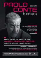 Alba: botteghino del teatro Sociale “G. Busca” aperto per la prevendita di Paolo Conte