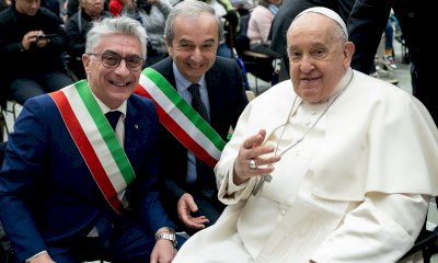 I sindaci di Alba e Bra insieme all’Udienza Generale del Papa in Vaticano