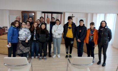 Studenti di Venasca in visita al Comune
