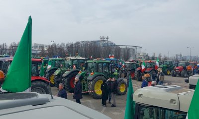 La protesta dei trattori è arrivata anche ad Alba