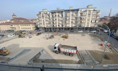 Savigliano, la nuova piazza Schiaparelli prende forma: da lunedì non si potrà parcheggiare sul lato nord