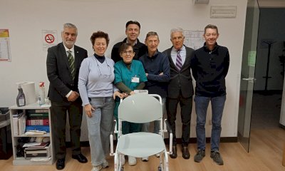 Donata una sedia pesa persona alla casa di riposo Garneri di Carrù