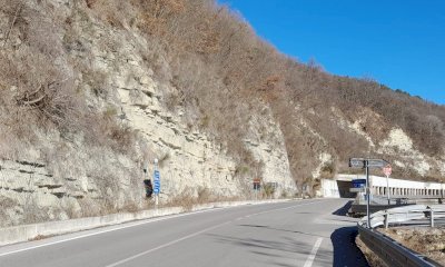 Intervento di posa reti paramassi sulla provinciale 11 Cortemilia-Perletto