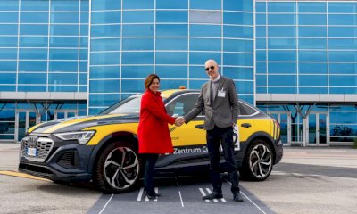 La nuova Audi Q8 elettrica debutta all'aeroporto di Levaldigi