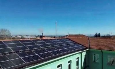 In chiusura il cantiere per l'impianto fotovoltaico sul tetto dell'istituto comprensivo di Madonna dell'Olmo