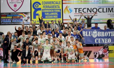 Pallavolo A2/M: Cuneo sbanca Porto Viro e tiene vivi i playoff