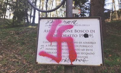 Svastiche e vandalismi al parco dei Boschetti di Garessio: “Opera di un povero ignorante”
