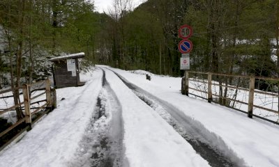 Chiusa per neve la strada Certosa-Pian delle Gorre