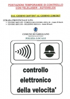 Postazioni temporanee di controllo con telelaser-autovelox