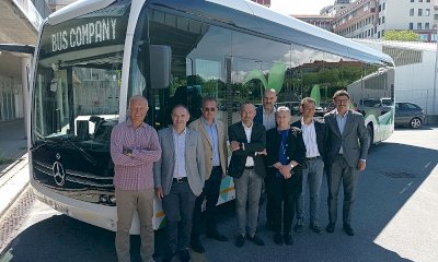 Cuneo: il primo giro su eCitaro, l'autobus elettrico consegnato alla città da Bus Company