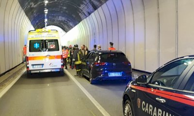 Incidente a catena nella galleria di Vicoforte, tre i feriti