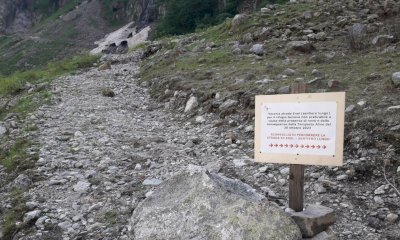 Valle Gesso, chiusa la strada vecchia del Chiotas che porta al Rifugio Genova