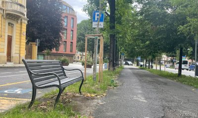 Nuovi arredi urbani in viale Angeli