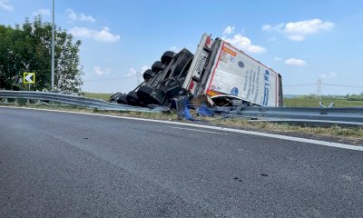 Mezzo pesante si ribalta, chiuso un tratto della tangenziale di Fossano
