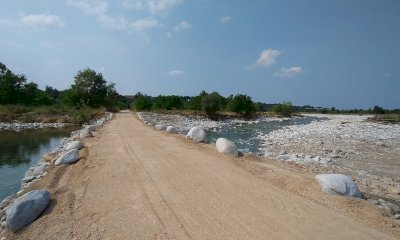 Ripristinato il guado sul torrente Gesso tra Cuneo e Mellana