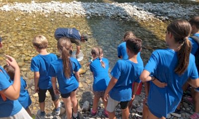 Nuovi lanci di piccole trote marmorate nel fiume Stura a Fossano