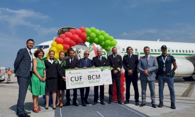 Volo inaugurale per la nuova tratta Cuneo-Bacau