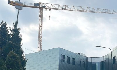 Busca, iniziato lo smontaggio della gru nel cantiere del nuovo polo scolastico
