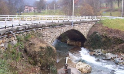 Lavori preparatori per il cantiere di consolidamento di due ponti a Monterosso Grana