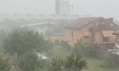 Grandine e raffiche di vento: bomba d'acqua sulla Granda