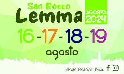 Rossana: dal 16 al 19 agosto in frazione Lemma si fa festa 