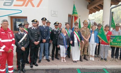 Ad Argentera inaugurato il piazzale Corpo degli Alpini