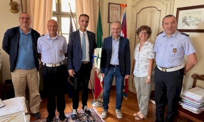 Il sindaco di Bra ha salutato il vicequestore Manganaro