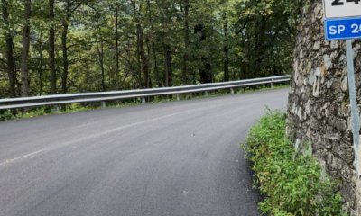 Nuovi asfalti lungo la strada provinciale 26 di Paesana