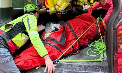 In salvo il motociclista caduto a Canosio: l’elicottero non poteva raggiungerlo