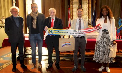 Alba: accolti in municipio le delegazioni di Arlon, Beausoleil e Böblingen