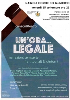 Spettacolo teatrale “Un’ora...legale” a Narzole