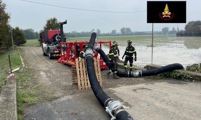 I vigili del fuoco di Cuneo nell’Emilia alluvionata