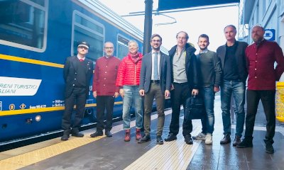 Alba: il Sindaco ha accolto i visitatori arrivati con il primo treno turistico da Roma
