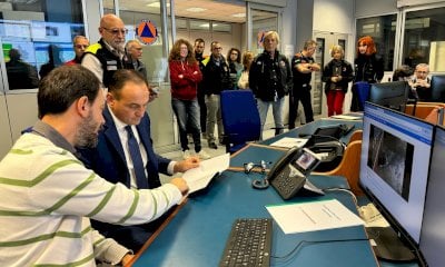 Cirio in visita alla Protezione civile regionale: 