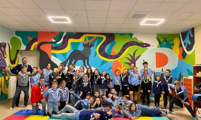 Un nuovo murales nella sede del gruppo scout 