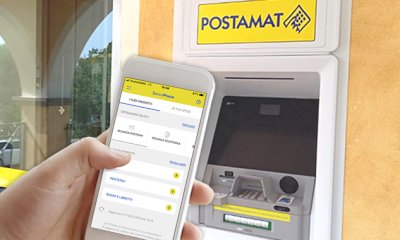 In tutti gli ATM Postamat della Granda prelievo di contanti senza carta