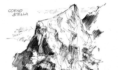 Cuneo, in Biblioteca Civica fino al 30 novembre la mostra dei disegni di montagna di Nino Baudino