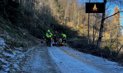 Brutta caduta sulla strada dei Cannoni, recuperato un ciclista