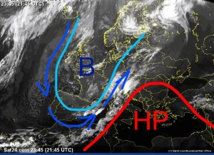 Tempo variabile con qualche isolato rovescio