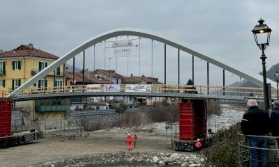 Garessio, completata la posa del nuovo ponte Odasso