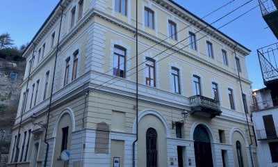 Lavori in corso al palazzo delle ex scuole elementari di Ormea