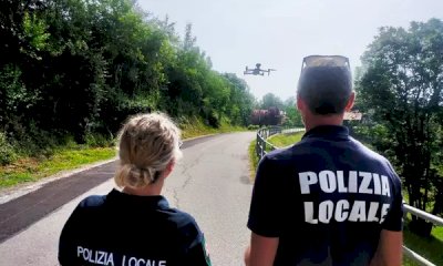 A Borgo controlli della Polizia Locale anche con il drone durante la Fiera Fredda
