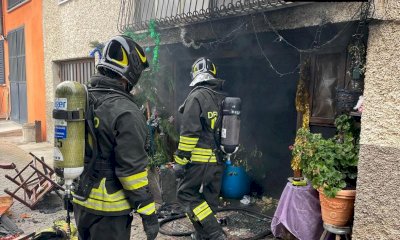 Incendio nel pomeriggio in un'abitazione a Cuneo