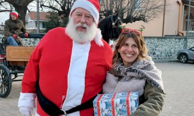 Babbo Natale in visita alla scuola di San Chiaffredo