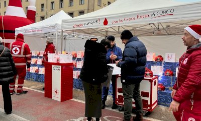 La Croce Rossa di Cuneo ha raccolto quasi 6 mila euro con le iniziative natalizie