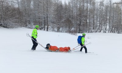 Scialpinista si fa male scendendo dal monte Enclausetta, recuperato dal Soccorso Alpino